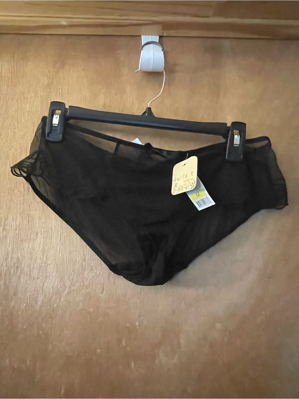 Black Sheer Bikini Briefs - Women's Lightweight Intimates